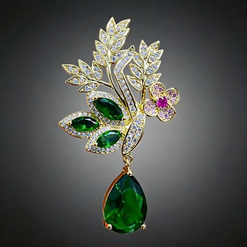 Fashion Green Yellow Leaves Fl - Women Accessories Bouquet บทวิจารณ์และราคา