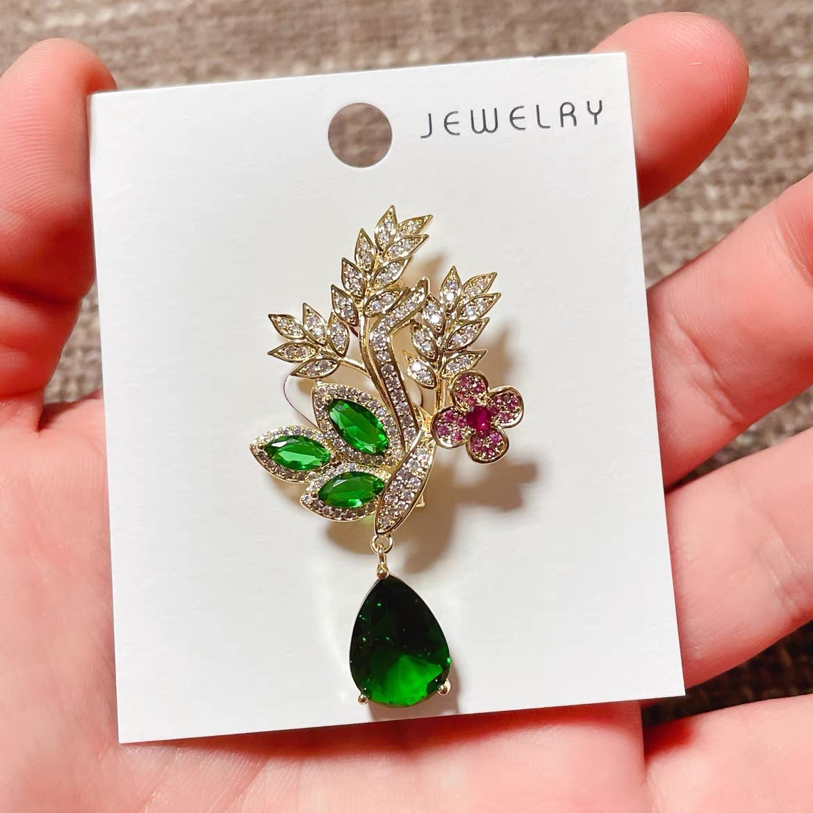 Fashion Green Yellow Leaves Fl - Women Accessories Bouquet บทวิจารณ์และราคา