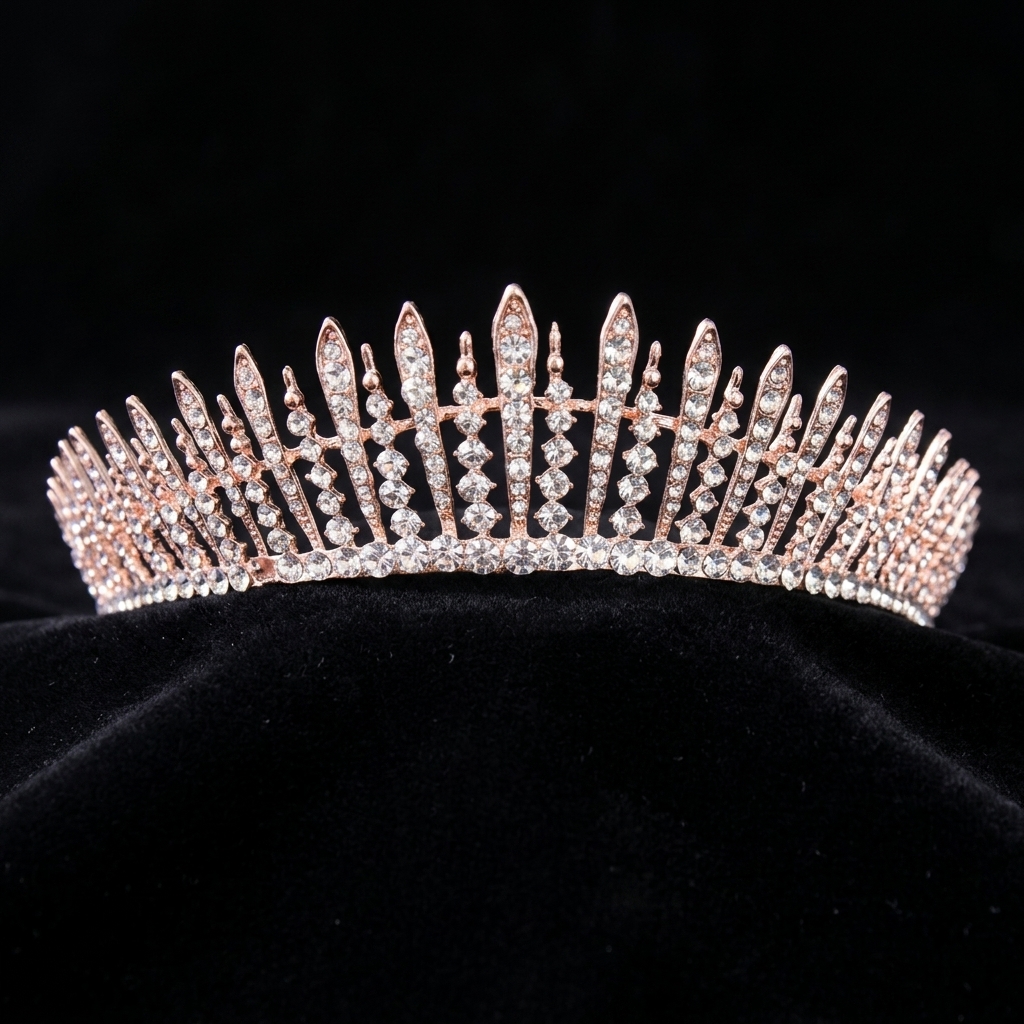 Bridal Crystal-Crown Headband  - Women Accessories For Wedding บทวิจารณ์และราคา